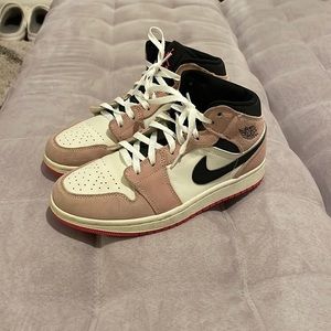 jordan 1 mid pink shoes